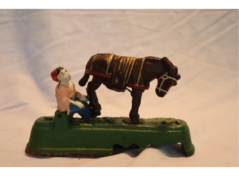 Always Did Spise A Mule Mechanical Coin Bank Reproduction Cast Iron