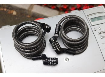 Pair Cable Bike Locks