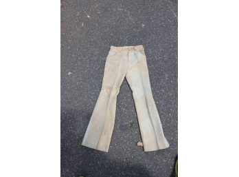 Vintage Pair Of Leather Pants Made In Brazil Size 32