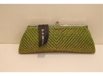 K.C. Malhan Beaded Clutch Purse