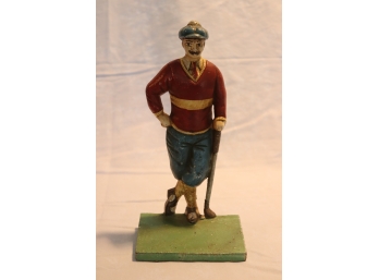 Golfer Cast Iron Doorstop Golf Midwest Importers Of Cannon Falls