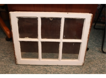 Antique 6 Pane Wood Framed Window