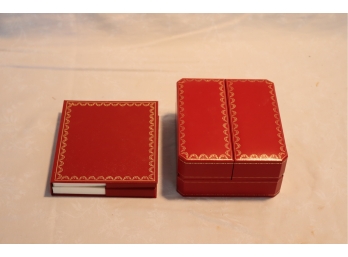 Authentic 18K Gold Cartier Watch Box And Booklets