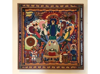 FRANCISCO FCO BAUTISTA FRAMED YARN IN WAX PICTURE (2)