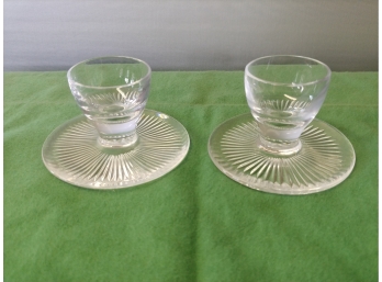 Pair Of Brilliant Cut Glass Egg Cups