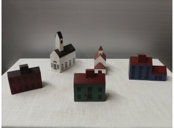 5 Piece Wooden House Set