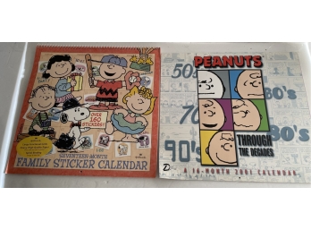 Pair Of Peanuts Calendars