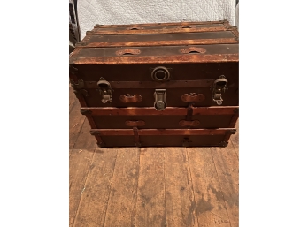 Antique Wooden Steamer Trunk