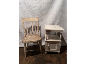 End Table And Chair