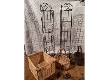 Lot Includes Two Racks And Baskets