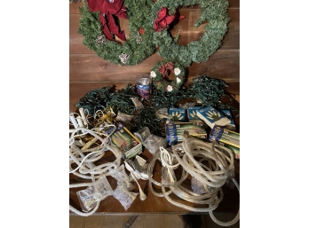 Lot Includes Christmas Lights And Decorations