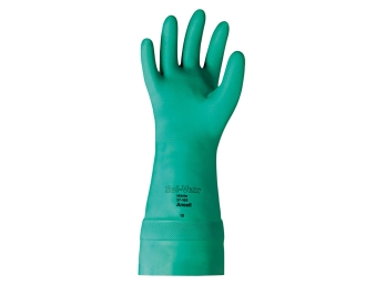 Ansell Solvex 37-165 Chemical Resistant Gloves 15' Green