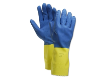 Ansell Chemi-Pro 224 Blue Unsupported Neoprene/Latex Gloves (40 Dozen Pairs)