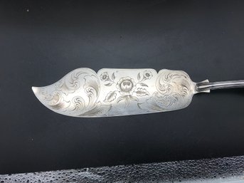 276. Antique Silver Plate Fish Server