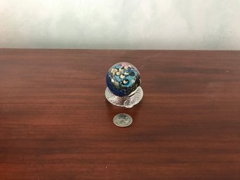 45 - Josh Simpson Inhabited Planet Paperweight