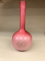 305 - Beautiful Antique Satin Glass Vase