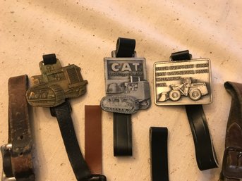 403 -  Lot Vintage Advertising Construction Watch Fobs