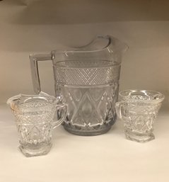 302 - Imperial Cape Cod Glass Pitcher Etc