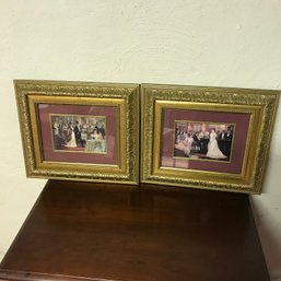 200 - Pair Decorative Frames With Prints