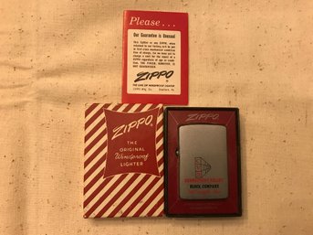 New Old Stock Zippo Advertising Lighter