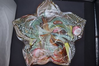 35-Star Shaped Art Glass Murano