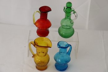 40-lot Of Four Crackle Glass