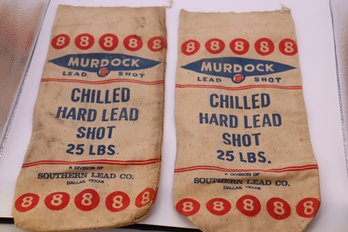 104-Pair Of Murdock Cloth Bags For Lead Shot