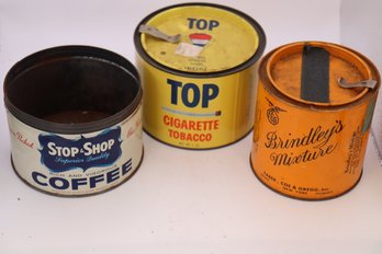 150.  Lot 3 Advertising Tins