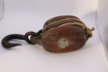 188 Vintage Block And Tackle Pulley