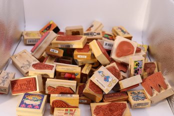 195- Large Lot Rubber Stamps Never Used