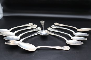 269. Large Sterling Serving Spoons Set 10