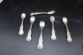 281 Lot 6 Spoons Bailey Co. Silverplate