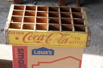 153-Vintage Wooden Case Of Coca-cola