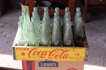 154- Wooden Case Of Coca-cola With Bottles