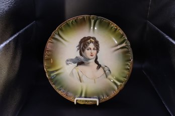 18 - Portrait Plate Porcelain C1900