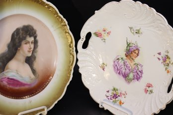 23 - Lot 2 Porcelain Plates