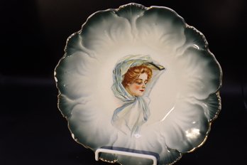 24 - Portrait Plate Porcelain , Store Advertising