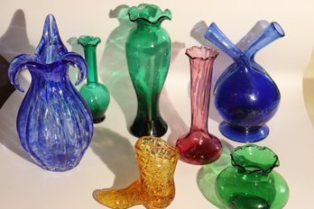 52 - Lot Of Colored Glass