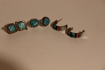 71 - Zuni Etc Earring Lot