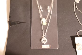 86 - Double Heart Costume Jewelry