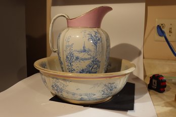 115 - Royal Ironstone Pitcher And Bowl