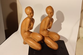 126 - Pair Mid Century Nude Women