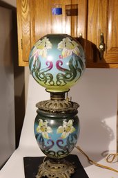 103 - Great Art Nouveau Gone With Wind Lamp