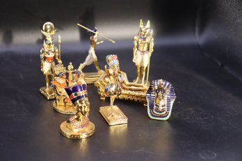 352- Collectible Egyptian Pewter Figures