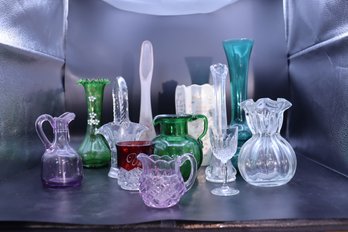 428 Mixed Lot Glass Vases Etc