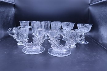 446 Chantily Cambridge Pattern Glass Lot