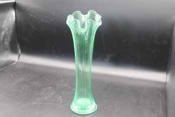 477 Uranium Glass Vase