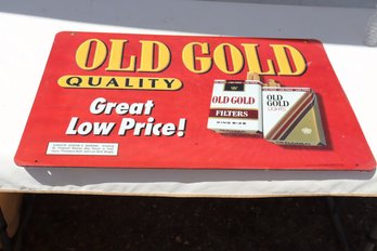 Double Sided Metal Old Gold Store Sign-14