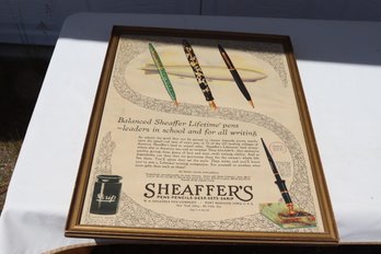 Shaeffers Advertising Framed Poster-15