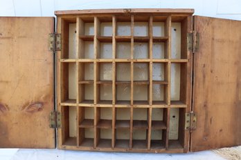 Antique Cabinet With Cubbies 73